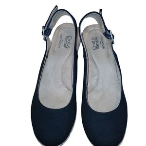 Croft & Barrow Black Slingback Flats
